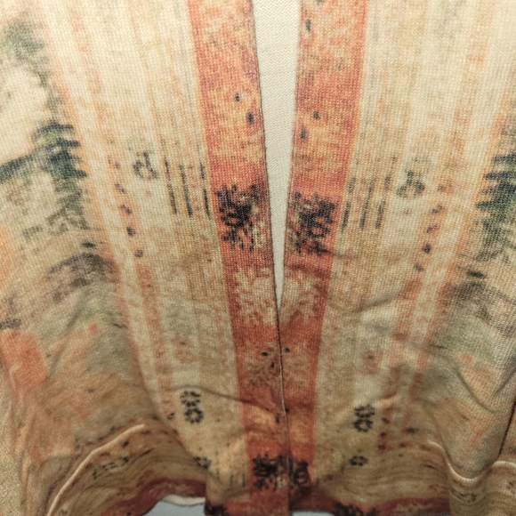 Soft Surroundings Label Noir Orange Long Cardigan - Picture 6 of 12